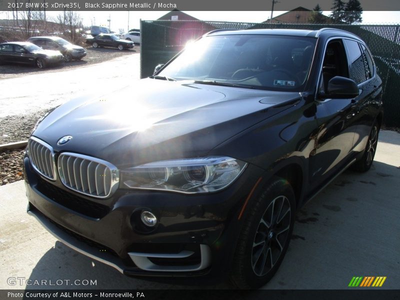 Black Sapphire Metallic / Mocha 2017 BMW X5 xDrive35i