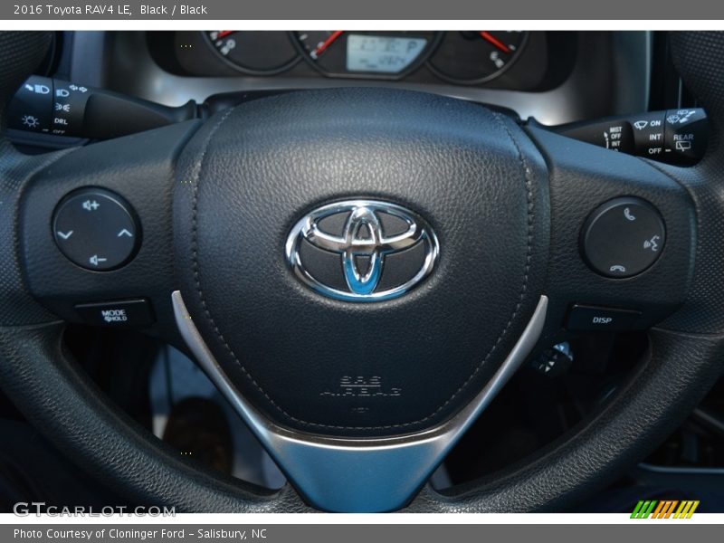 Black / Black 2016 Toyota RAV4 LE