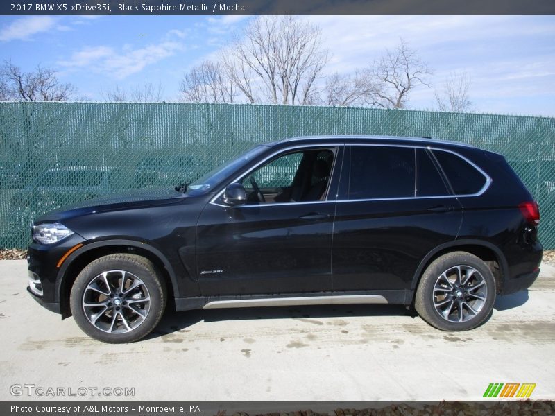 Black Sapphire Metallic / Mocha 2017 BMW X5 xDrive35i