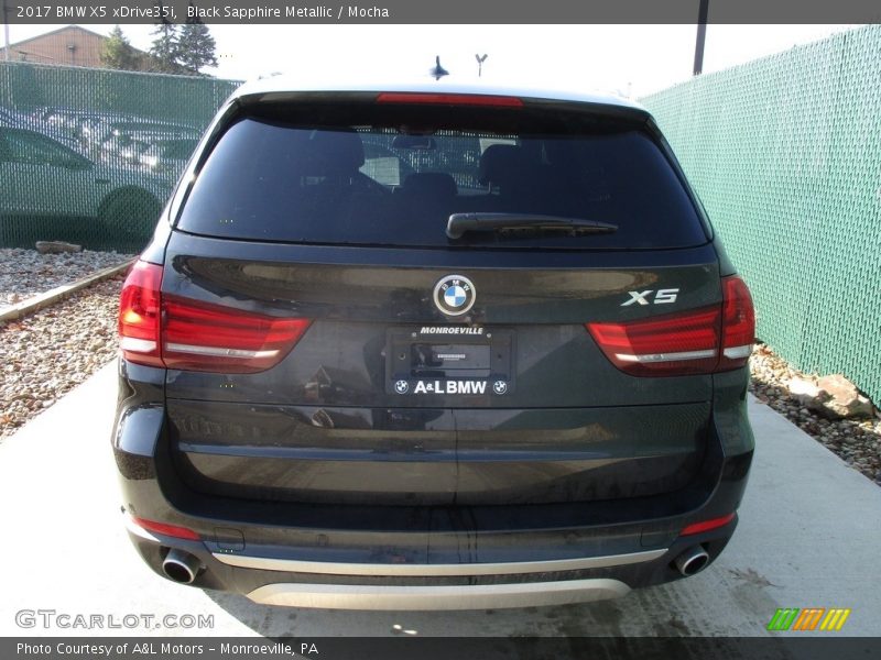 Black Sapphire Metallic / Mocha 2017 BMW X5 xDrive35i