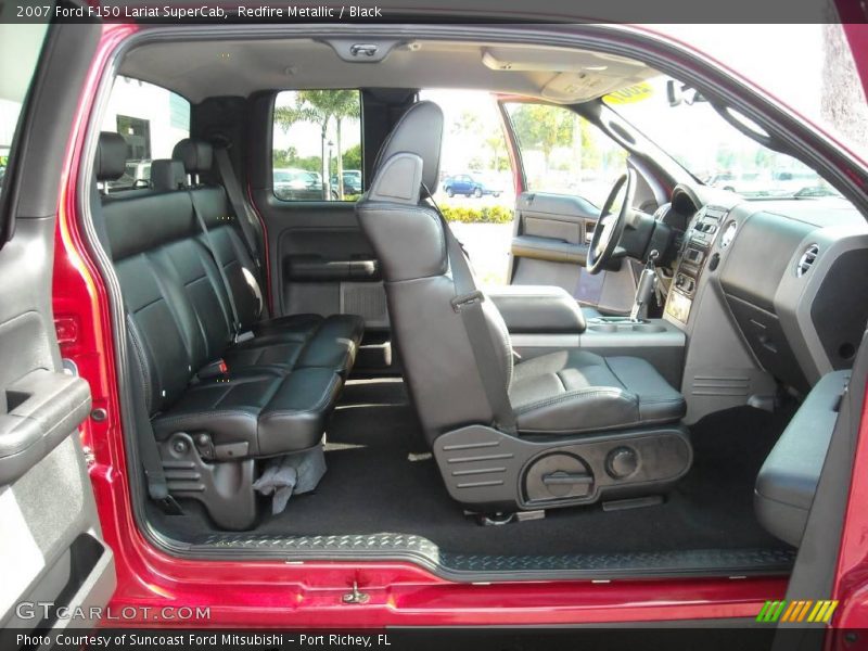 Redfire Metallic / Black 2007 Ford F150 Lariat SuperCab