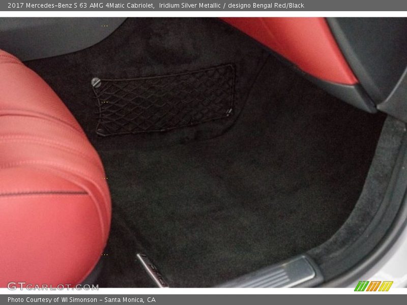 Iridium Silver Metallic / designo Bengal Red/Black 2017 Mercedes-Benz S 63 AMG 4Matic Cabriolet