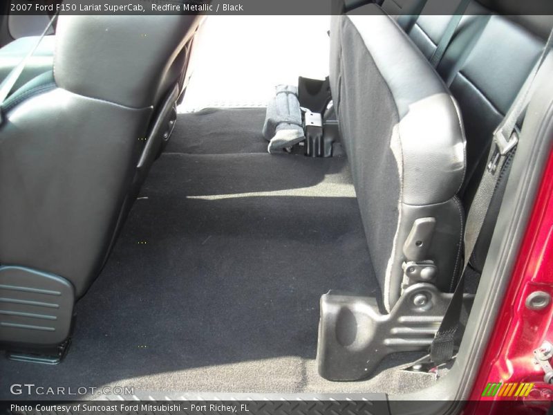 Redfire Metallic / Black 2007 Ford F150 Lariat SuperCab
