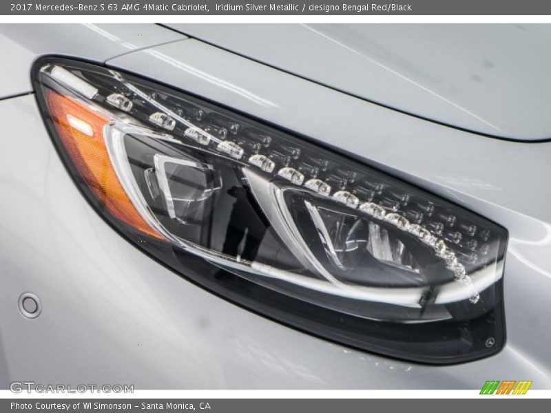 Iridium Silver Metallic / designo Bengal Red/Black 2017 Mercedes-Benz S 63 AMG 4Matic Cabriolet