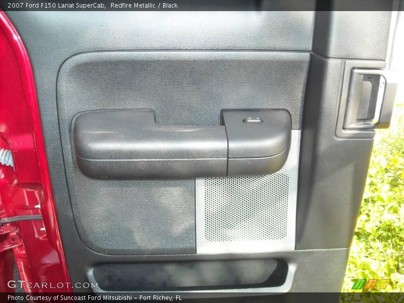 Redfire Metallic / Black 2007 Ford F150 Lariat SuperCab