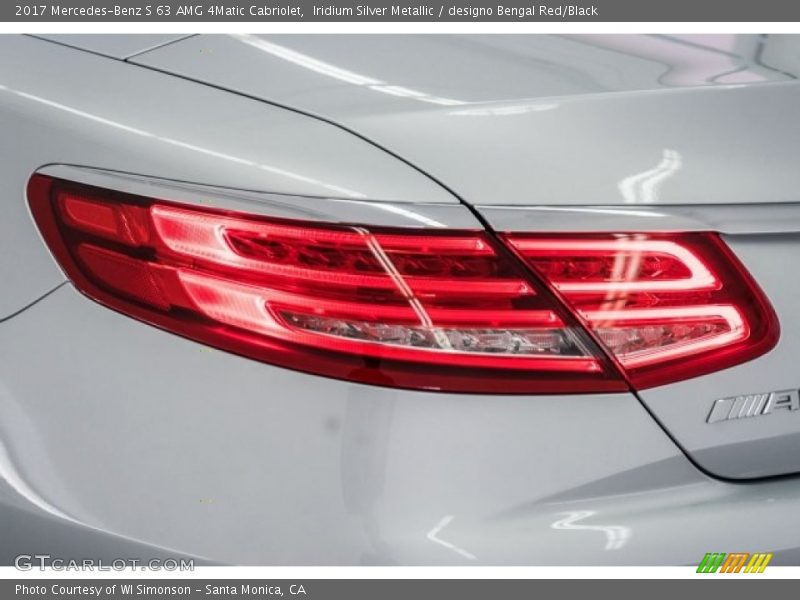 Iridium Silver Metallic / designo Bengal Red/Black 2017 Mercedes-Benz S 63 AMG 4Matic Cabriolet