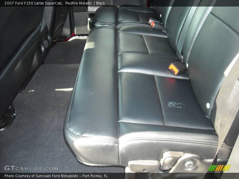 Redfire Metallic / Black 2007 Ford F150 Lariat SuperCab