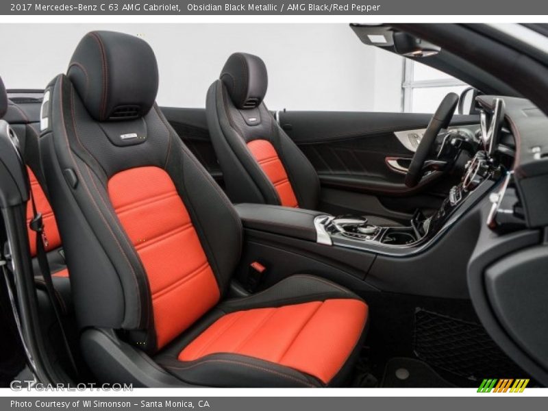  2017 C 63 AMG Cabriolet AMG Black/Red Pepper Interior