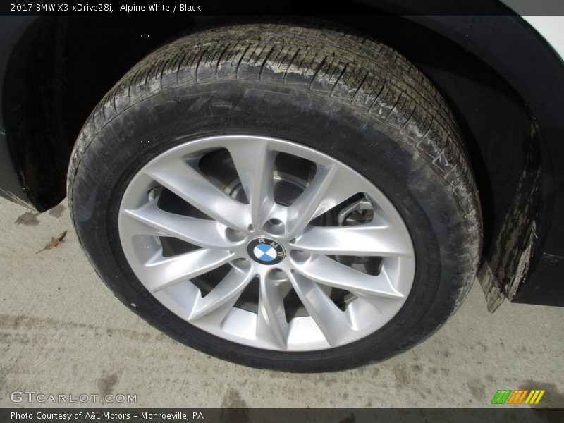 Alpine White / Black 2017 BMW X3 xDrive28i