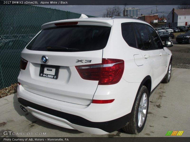 Alpine White / Black 2017 BMW X3 xDrive28i