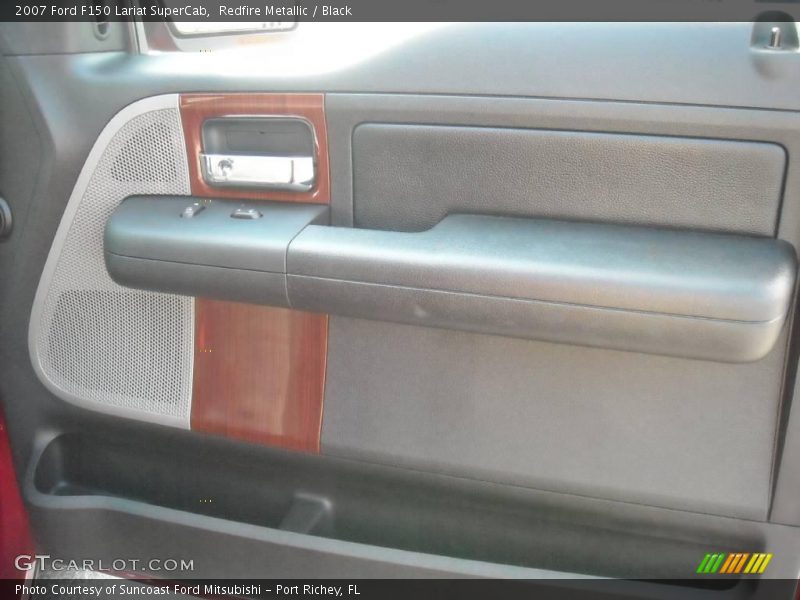 Redfire Metallic / Black 2007 Ford F150 Lariat SuperCab