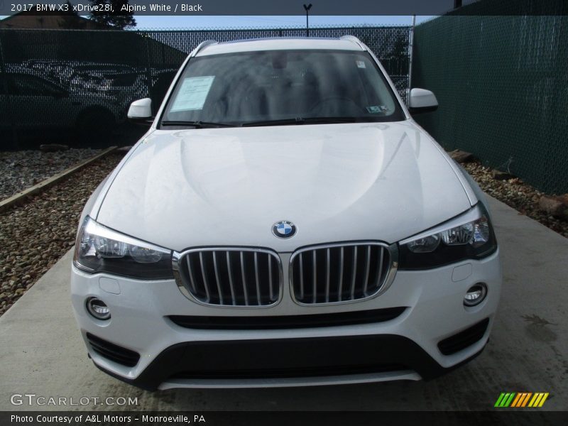 Alpine White / Black 2017 BMW X3 xDrive28i