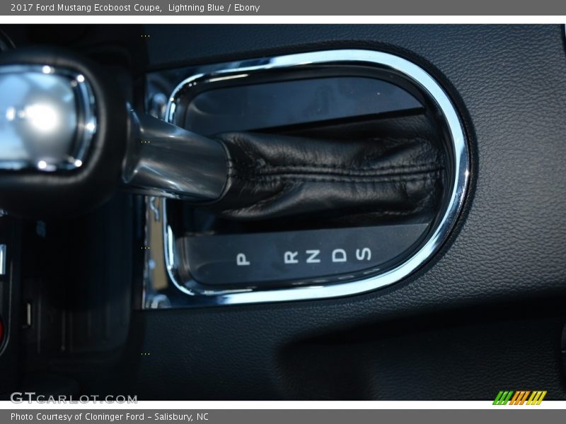 Lightning Blue / Ebony 2017 Ford Mustang Ecoboost Coupe