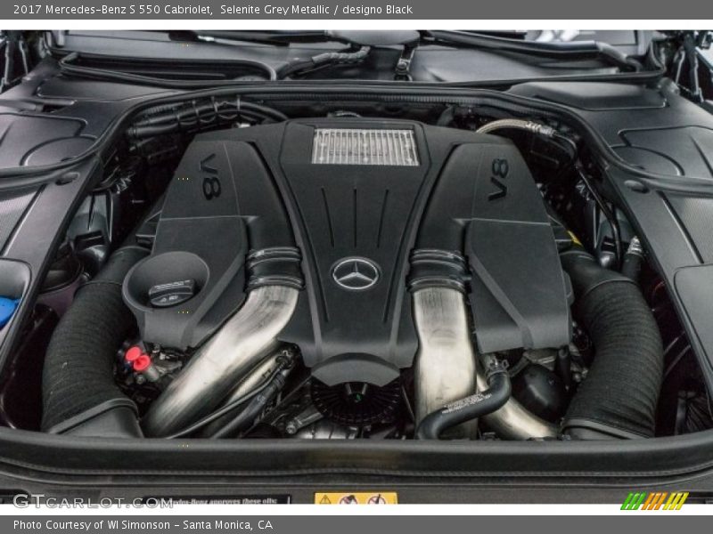  2017 S 550 Cabriolet Engine - 4.7 Liter DI biturbo DOHC 32-Valve VVT V8