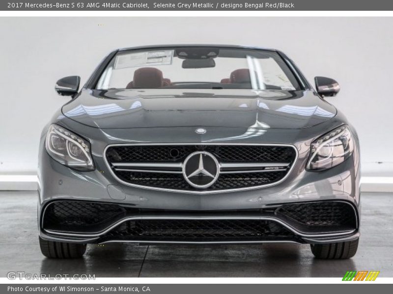 Selenite Grey Metallic / designo Bengal Red/Black 2017 Mercedes-Benz S 63 AMG 4Matic Cabriolet