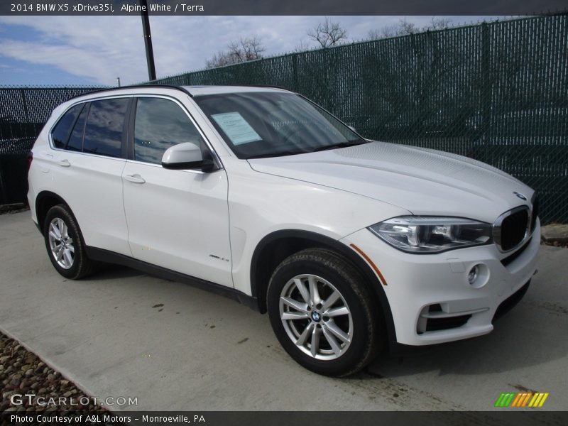 Alpine White / Terra 2014 BMW X5 xDrive35i
