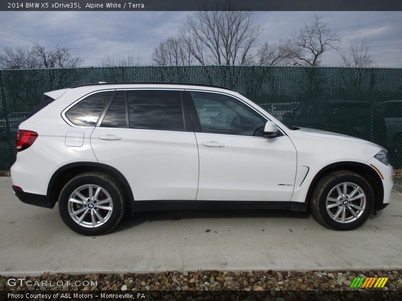 Alpine White / Terra 2014 BMW X5 xDrive35i