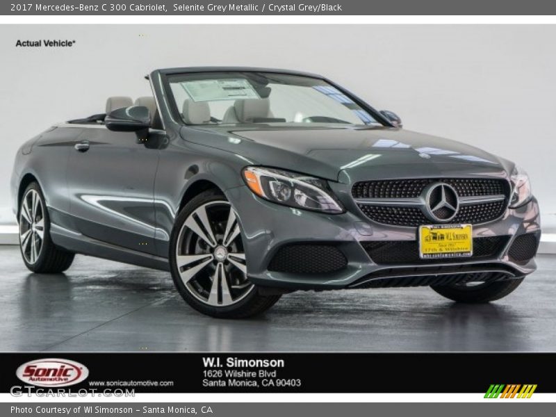 Selenite Grey Metallic / Crystal Grey/Black 2017 Mercedes-Benz C 300 Cabriolet