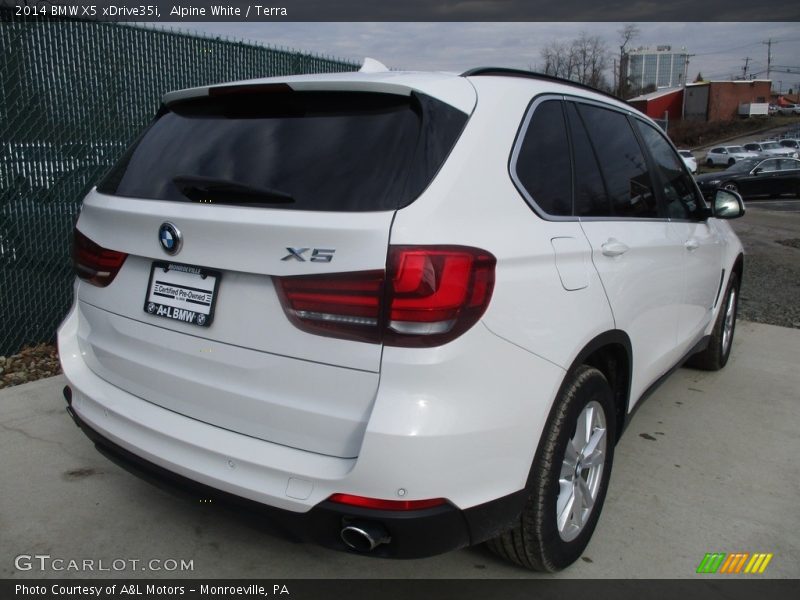 Alpine White / Terra 2014 BMW X5 xDrive35i