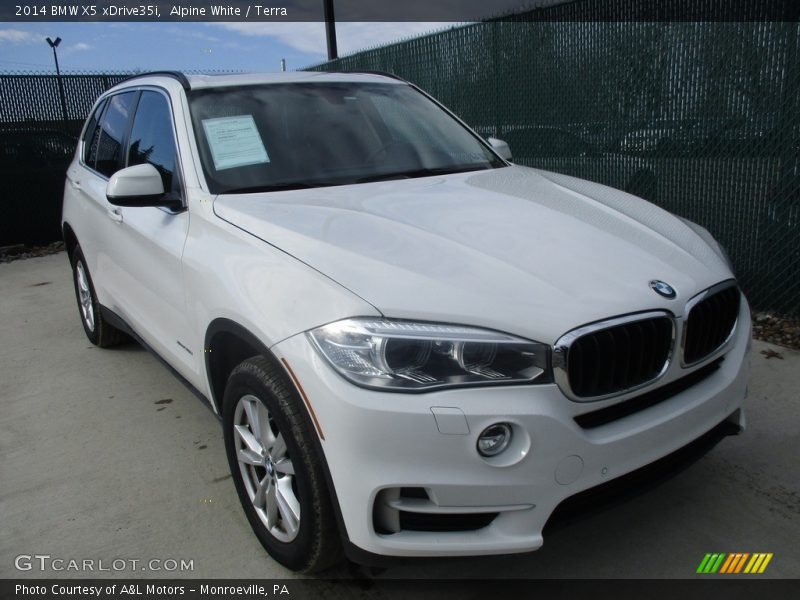 Alpine White / Terra 2014 BMW X5 xDrive35i