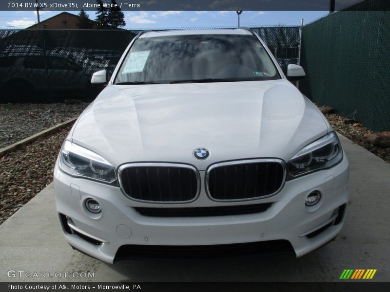 Alpine White / Terra 2014 BMW X5 xDrive35i