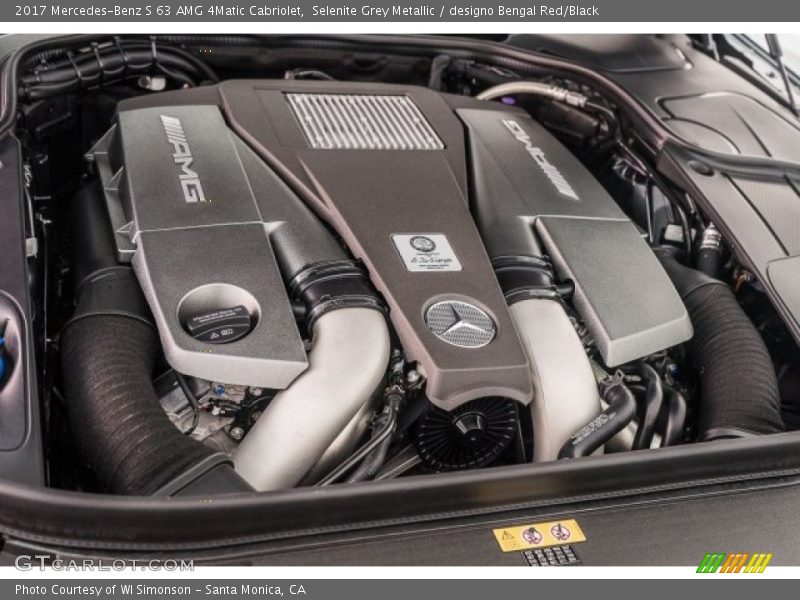  2017 S 63 AMG 4Matic Cabriolet Engine - 5.5 Liter AMG biturbo DOHC 32-Valve VVT V8