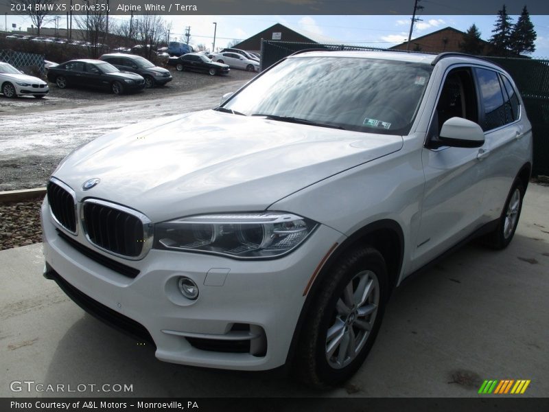 Alpine White / Terra 2014 BMW X5 xDrive35i