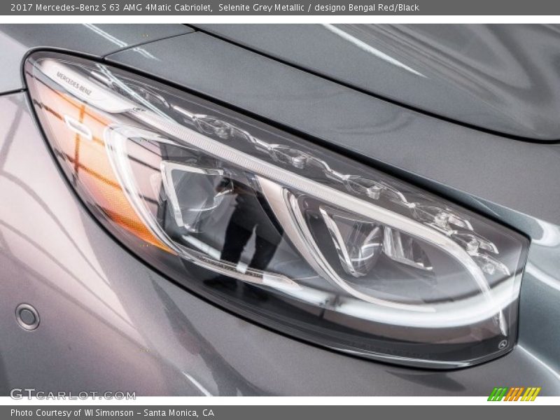 Selenite Grey Metallic / designo Bengal Red/Black 2017 Mercedes-Benz S 63 AMG 4Matic Cabriolet