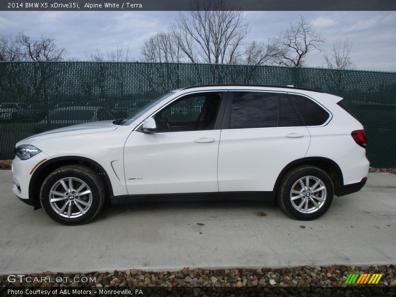 Alpine White / Terra 2014 BMW X5 xDrive35i