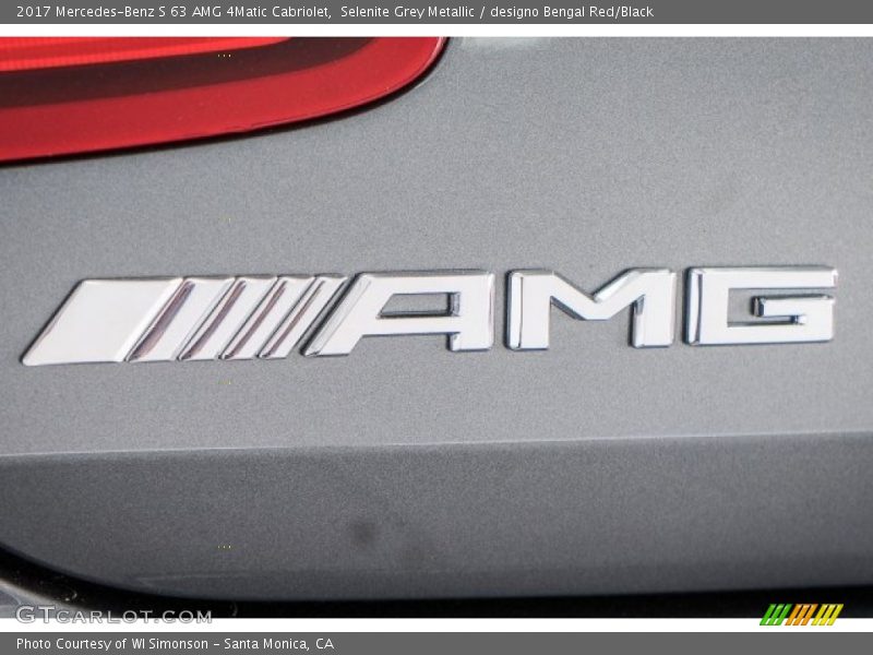 Selenite Grey Metallic / designo Bengal Red/Black 2017 Mercedes-Benz S 63 AMG 4Matic Cabriolet