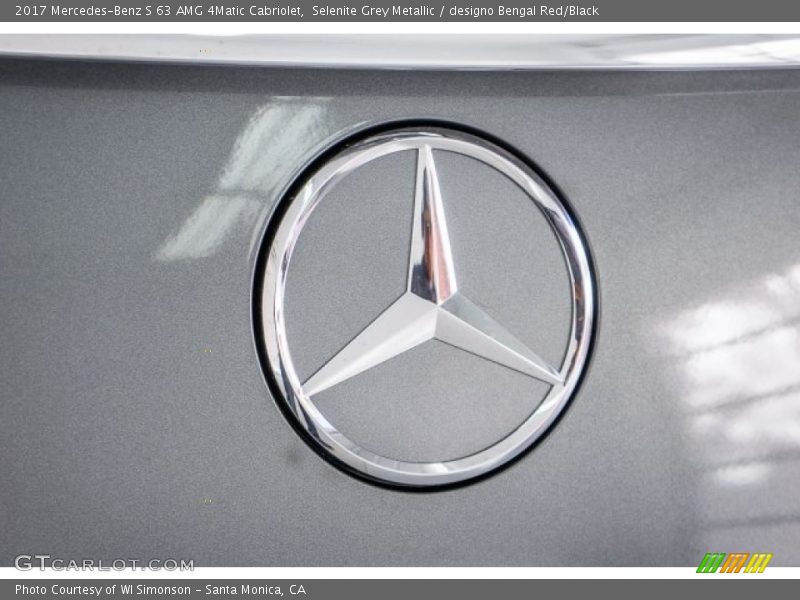 Selenite Grey Metallic / designo Bengal Red/Black 2017 Mercedes-Benz S 63 AMG 4Matic Cabriolet