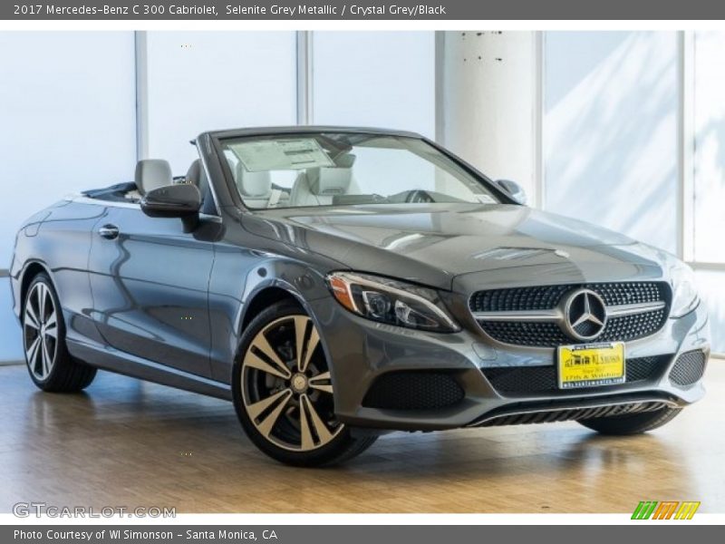 Selenite Grey Metallic / Crystal Grey/Black 2017 Mercedes-Benz C 300 Cabriolet
