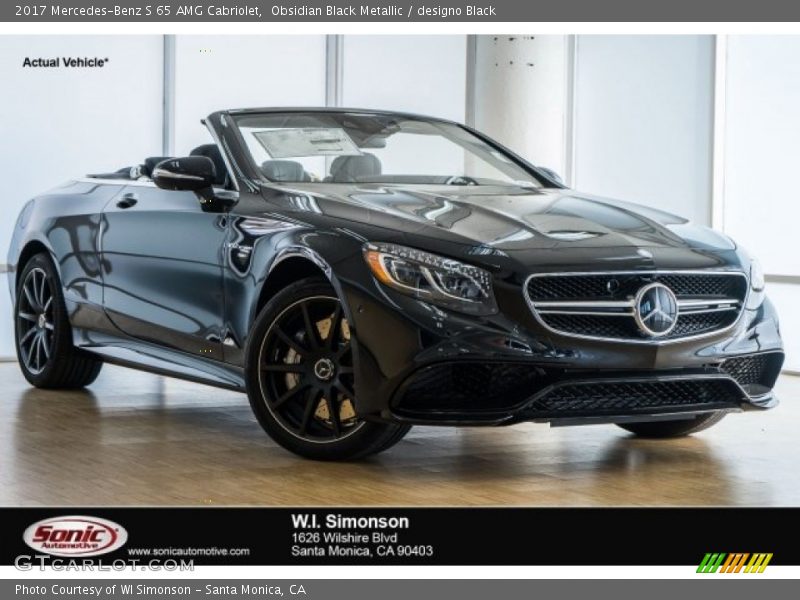 Obsidian Black Metallic / designo Black 2017 Mercedes-Benz S 65 AMG Cabriolet