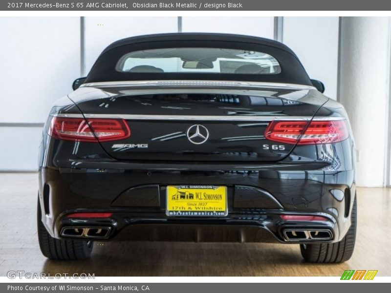 Obsidian Black Metallic / designo Black 2017 Mercedes-Benz S 65 AMG Cabriolet