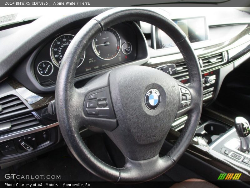 Alpine White / Terra 2014 BMW X5 xDrive35i
