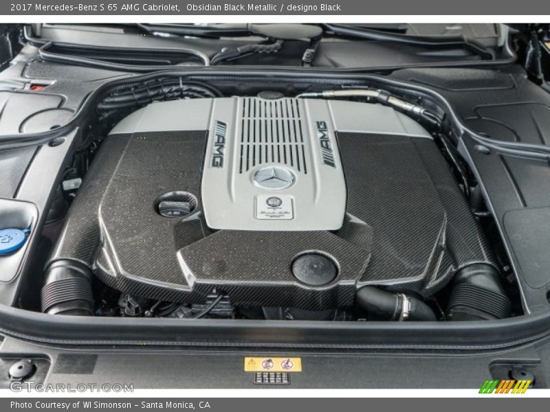  2017 S 65 AMG Cabriolet Engine - 6.0 Liter AMG biturbo SOHC 36-Valve V12