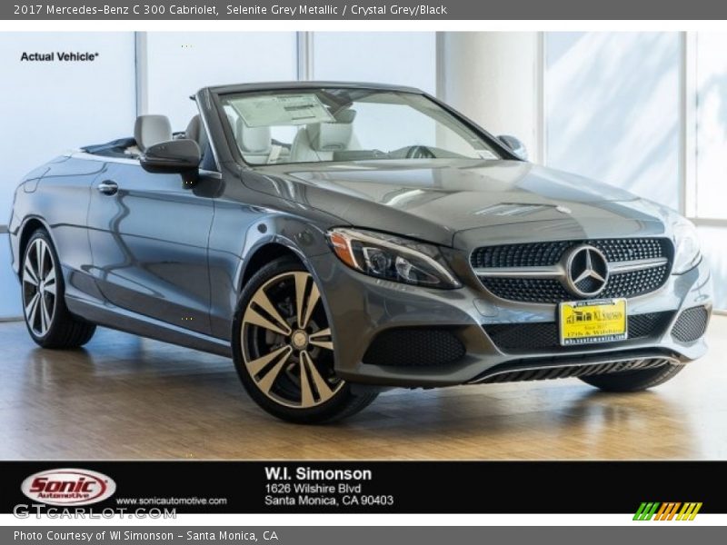 Selenite Grey Metallic / Crystal Grey/Black 2017 Mercedes-Benz C 300 Cabriolet