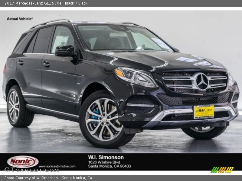 Black / Black 2017 Mercedes-Benz GLE 550e