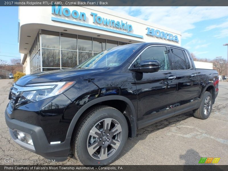 Crystal Black Pearl / Black 2017 Honda Ridgeline RTL-E AWD