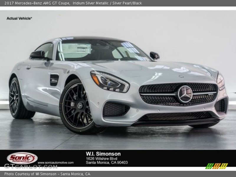 Iridium Silver Metallic / Silver Pearl/Black 2017 Mercedes-Benz AMG GT Coupe