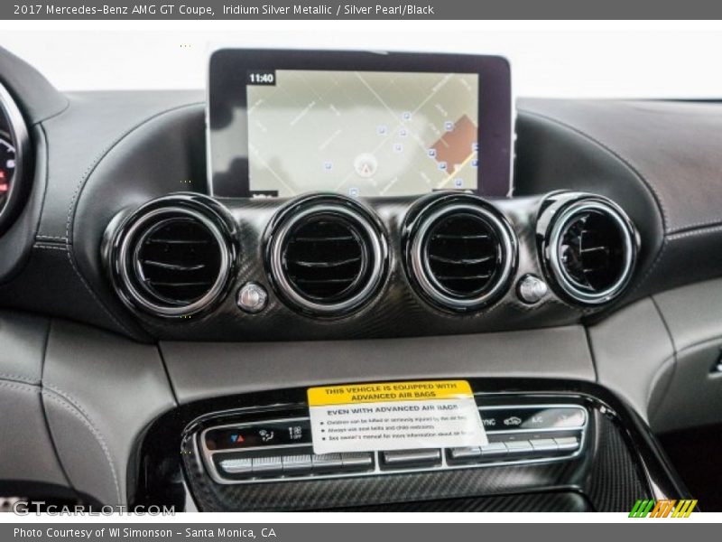 Iridium Silver Metallic / Silver Pearl/Black 2017 Mercedes-Benz AMG GT Coupe
