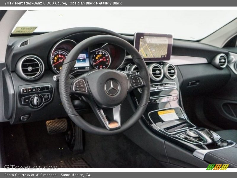 Obsidian Black Metallic / Black 2017 Mercedes-Benz C 300 Coupe