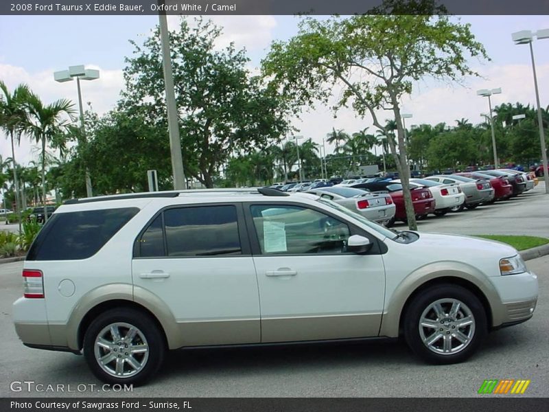 Oxford White / Camel 2008 Ford Taurus X Eddie Bauer