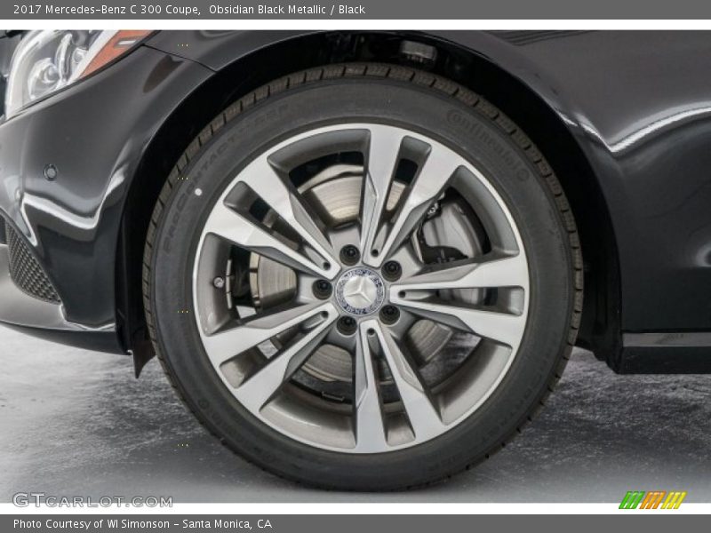 Obsidian Black Metallic / Black 2017 Mercedes-Benz C 300 Coupe