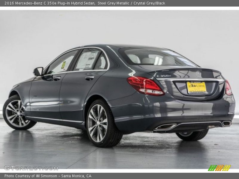 Steel Grey Metallic / Crystal Grey/Black 2016 Mercedes-Benz C 350e Plug-In Hybrid Sedan
