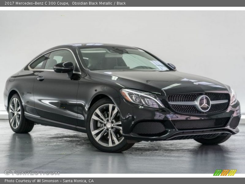 Obsidian Black Metallic / Black 2017 Mercedes-Benz C 300 Coupe