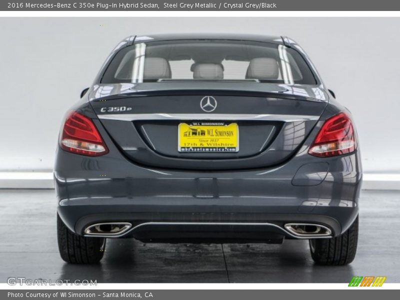 Steel Grey Metallic / Crystal Grey/Black 2016 Mercedes-Benz C 350e Plug-In Hybrid Sedan