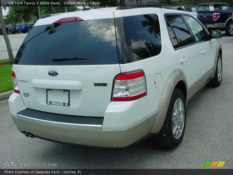 Oxford White / Camel 2008 Ford Taurus X Eddie Bauer
