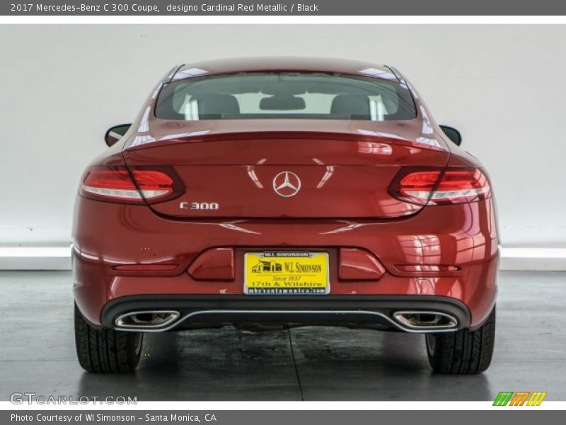 designo Cardinal Red Metallic / Black 2017 Mercedes-Benz C 300 Coupe