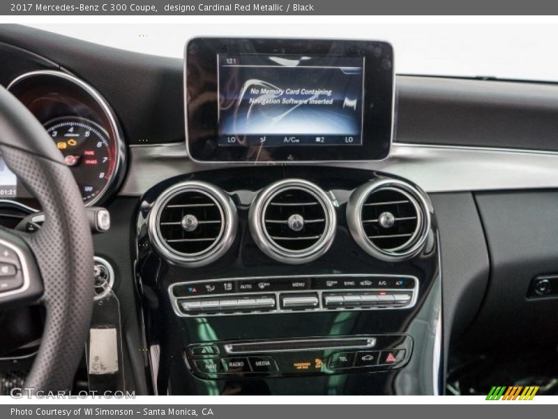 designo Cardinal Red Metallic / Black 2017 Mercedes-Benz C 300 Coupe